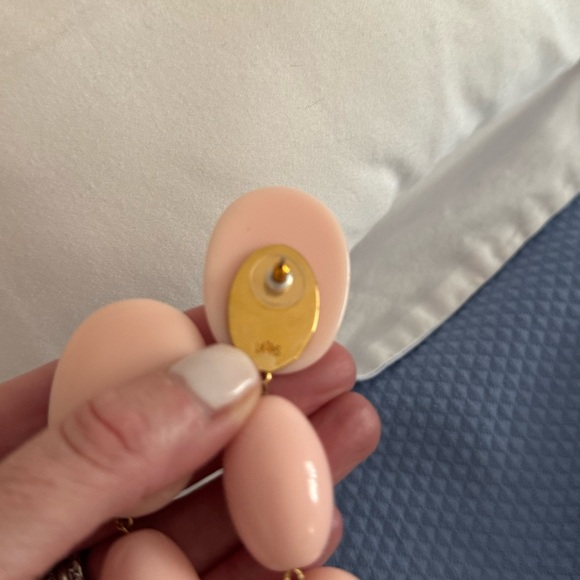 Lele Sadoughi Elegant Pink Dangle Earrings - Picture 4 of 4